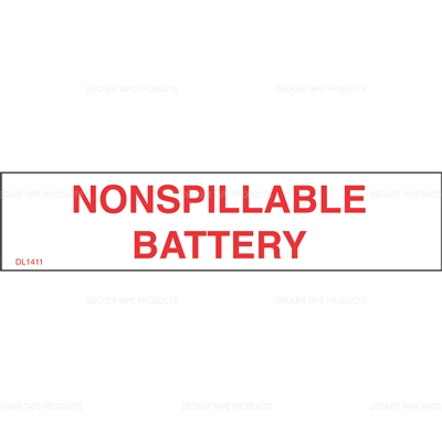 DL1411 <br> NON SPILLABLE BATTERY <br> 1" X 4-1/2"