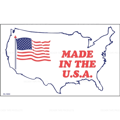 DL1650 <br> FLAG MADE IN THE USA <br> 3" X 5"