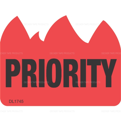 DL1745 <br> PRIORITY <br> 1-1/2" X 2"