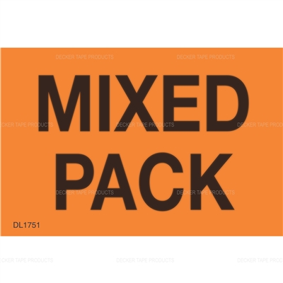 DL1751 <br> MIXED PACK <br> 2" X 3"