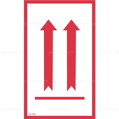 DL1930 <br> ARROWS UP FLAGGED <br> 3" X 5"