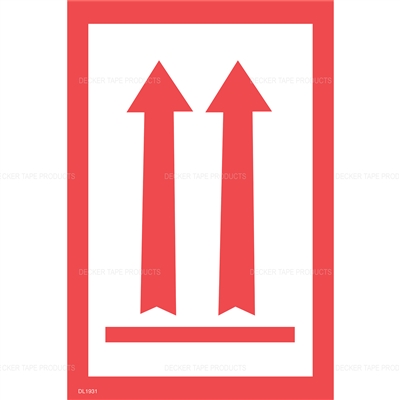 DL1931 <br> ARROWS UP FLAGGED <br> 4" X 6"