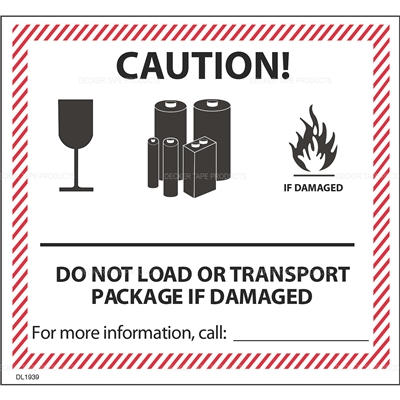 DL1939 <br> LITHIUM BATTERY HANDLING <br> 4-5/8" X 5"