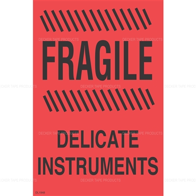 DL1948 <br> FRAGILE DELICATE INSTRUMENTS <br> 4" X 6"