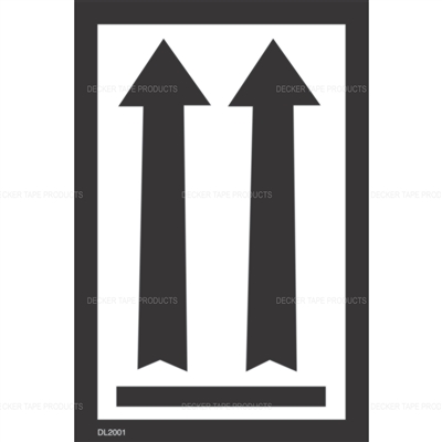 DL2001 <br> ARROWS UP <br> 3" X 4-1/2"