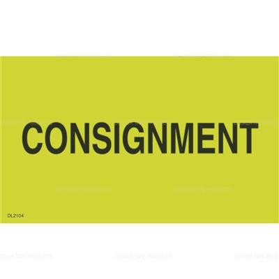 DL2104 <br> CONSIGNMENT <br> 3" X 5"