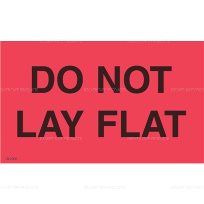 DL2282 <br> DO NOT LAY FLAT <br> 3" X 5"