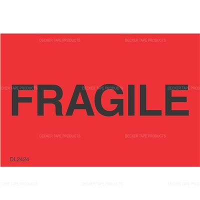 DL2424 <br> FRAGILE <br> 2" X 3"