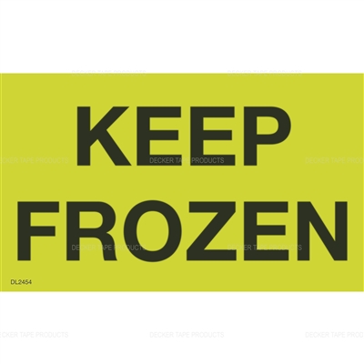 DL2454 <br> KEEP FROZEN <br> 3" X 5"