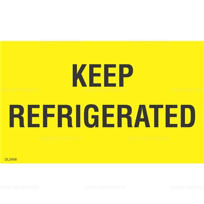 DL2456 <br> KEEP REFRIGERATED <br> 3"X 5"