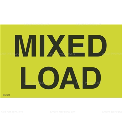 DL2525 <br> MIXED LOAD <br> 3" X 5"
