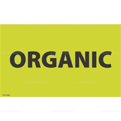 DL2588 <br> ORGANIC <br> 3" X 5" 