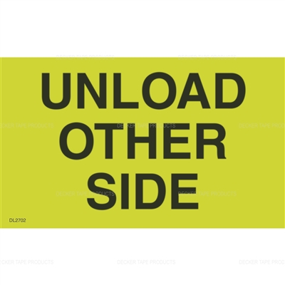 DL2702 <br> UNLOAD OTHER SIDE <br> 3" X 5"