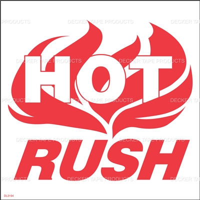 DL3194 <br> HOT RUSH <br> 6" X 6"