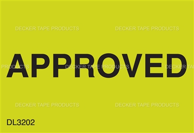 DL3202 <br> APPROVED <br> 1-3/8" X 2"