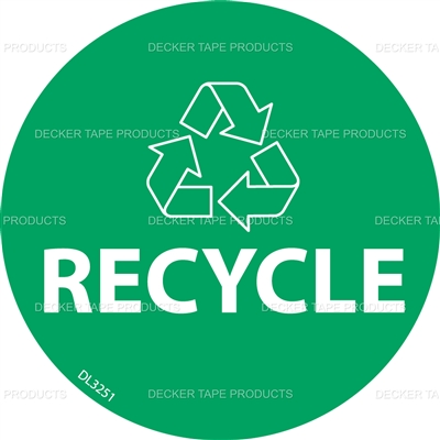 DL3251 <br> RECYCLE <br> 3" CIRCLE