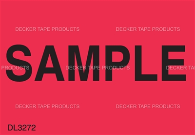 DL3272 <br> SAMPLE <br> 1-3/8" X 2"