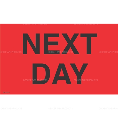DL3275 <br> NEXT DAY <br> 3" X 5"