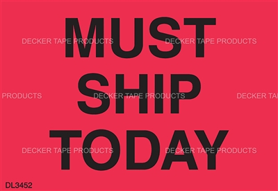 DL3452 <br> MUST SHIP TODAY <br> 1-3/8" X 2"
