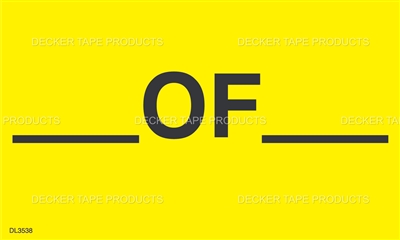 DL3538 <br> ___OF___ <br> 3" X 5"