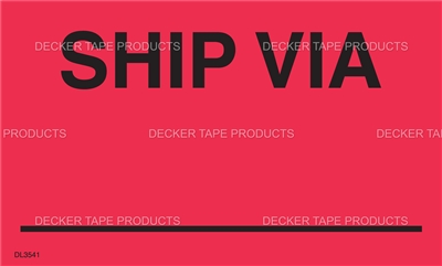 DL3541 <br> SHIP VIA ___ <br> 3" X 5"