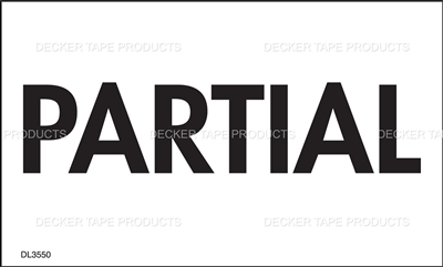 DL3550 <br> PARTIAL <br> 3" X 5"