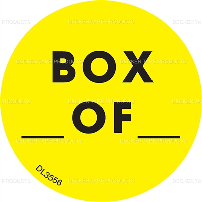 DL3556 <br> BOX ____ OF ____  <br> 2"