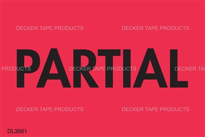 DL3561 <br> PARTIAL <br> 2" X 3"