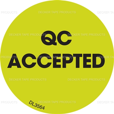 DL3564 <br> QC ACCEPTED <br> 2"