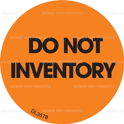 DL3578 <br> DO NOT INVENTORY <br> 2"