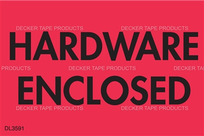 DL3591 <br> HARDWARE ENCLOSED <br> 2" X 3"