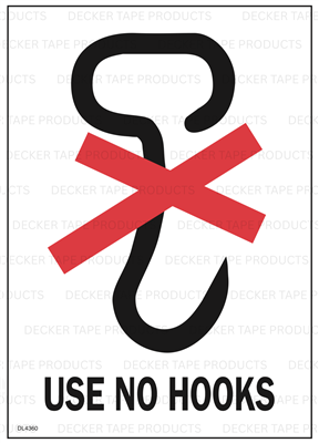 DL4360 <br> USE NO HOOKS <br> 3" X 4"