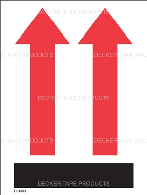 DL4380 <br> ARROWS UP <br> 3" X 4" 