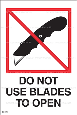 DL4471 <br> DO NOT USE BLADES <br> 4" X 6"