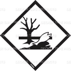 DL5841 <br> ENVIROMENTALLY HAZARDOUS WASTE (PAPER) <br> 4" X 4" 