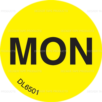 DL6501 <br> DAYS OF WEEK - MON <br> 1" DIAMETER