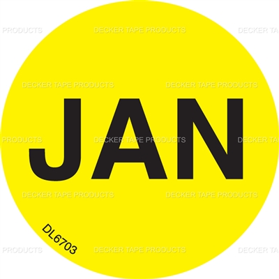DL6703 <br> MONTHS OF YEAR - JAN <br> 2"