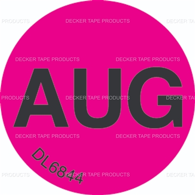 DL6844 <br> MONTHS OF YEAR - AUG <br> 1"