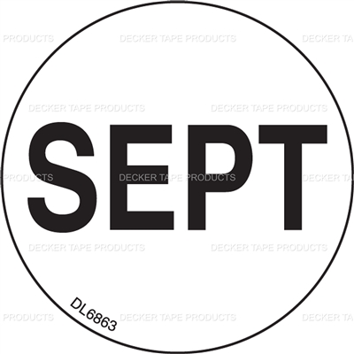 DL6863 <br> MONTHS OF YEAR - SEPT <br> 2"