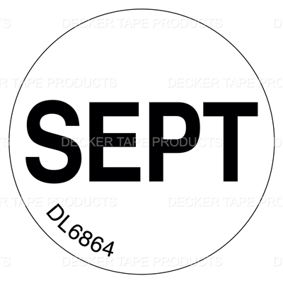 DL6864 <br> MONTHS OF YEAR - SEPT <br> 1"