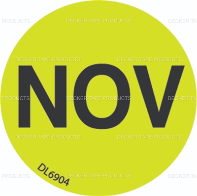 DL6904 <br> MONTHS OF YEAR - NOV <br> 1"