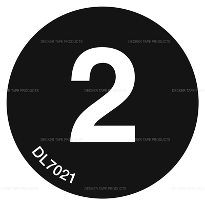 DL7021 <br> CIRCLE LABEL #2 <br> 1"