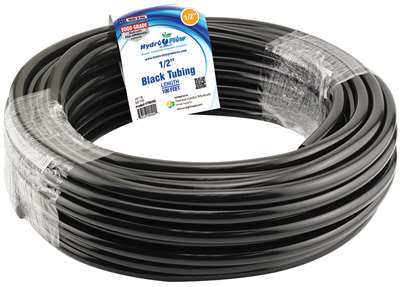 Hydro Flow Vinyl Tubing Black 1/2 in ID - 5/8 in OD 100 ft Roll