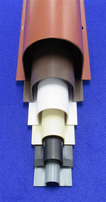 2" X 8' Belled End Riser Guard (Brown)