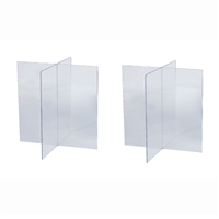 Clear Acrylic Casket Display Supports | MortuaryMall.com