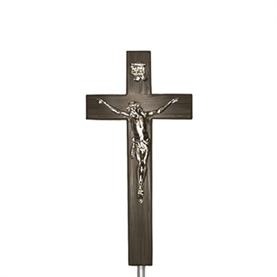 Monteverdi Crucifix on Adjustable Stand | MortuaryMall.com