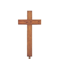 Chicagoan Protestant Cross on Adjustable Stand | MortuaryMall.com