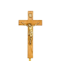 Illinois Prairie Traditional Crucifix on Adjustable Stand | MortuaryMall.com