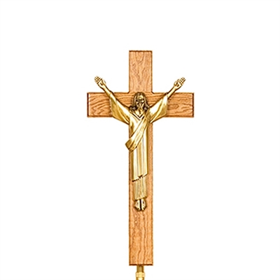 Illinois Prairie Risen Christ Crucifix on Adjustable Stand | MortuaryMall.com