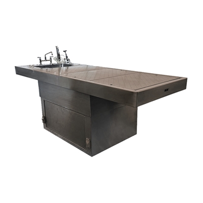 MOBI Adjustable Height Pedestal Autopsy Table | MortuaryMall.com